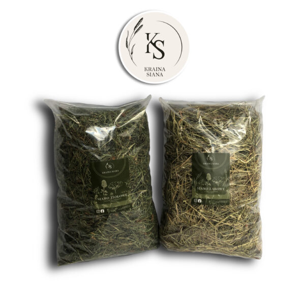 Dwupak 2kg, Sianko łąkowe i ziołowe, rodzaj 1/2. - obrazek 1
